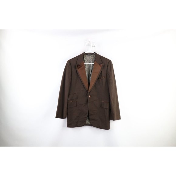 Vintage 50s 60s Rockabilly Mens 40R Wool Prom Tuxedo Smoking